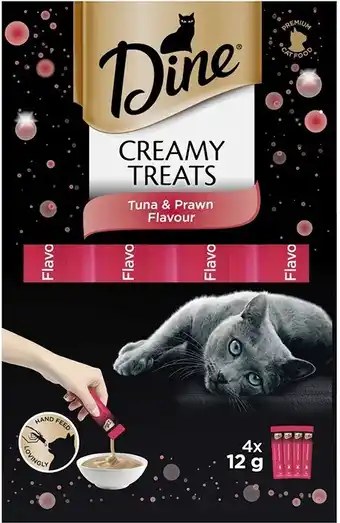 Dine 4-Pack Creamy Treats - Prawn & Tuna