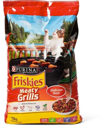 BIG W Friskies Meaty Grills Dry Cat Food 10kg offer