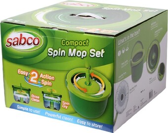 Sabco Compact Spin Mop Set