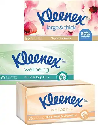 BIG W 1/2 Price on Selected Kleenex Tissues offer