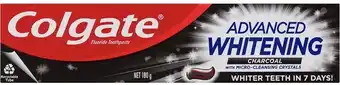 BIG W Colgate Advanced Whitening Charcoal Toothpaste 180g offer