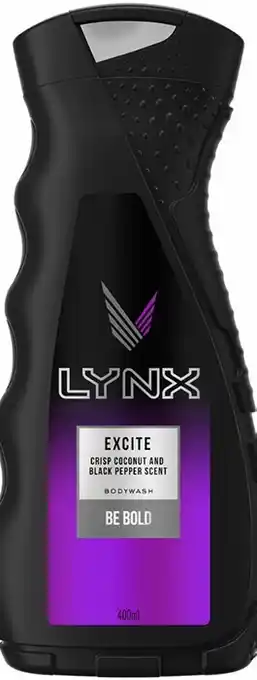 BIG W Lynx Excite Refreshing Shower Gel 400ml* offer