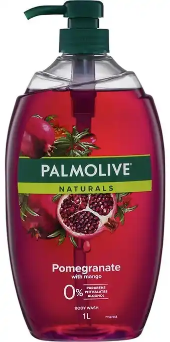 BIG W Palmolive Naturals Pomegranate with Mango Body Wash 1L offer