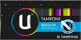 U by Kotex Tampons 16 Pack - Regular