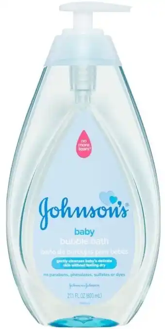 BIG W Johnson's Baby Bubble Bath 800ml offer