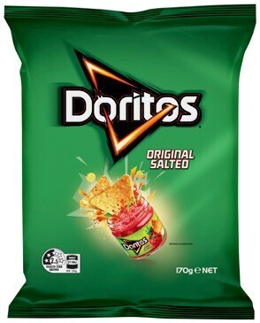 BIG W Doritos Corn Chips Original Salted Share Pack 170g offer