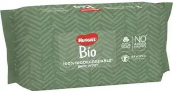 BIG W Huggies Biodegradable Baby Wipes 64 Pack offer