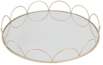Kmart Brass Look Mirrored Tray offer