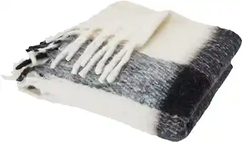 Kmart Charlie Throw - Black & Off White offer