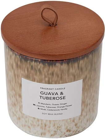 Kmart Reactive Brown Fragrant Candle offer