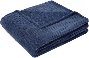 Coral Jacquard Blanket Double Queen Blue offer at Kmart