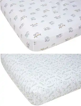 Kmart 2 Organic Cotton Fitted Cot Sheets - Koala Print offer