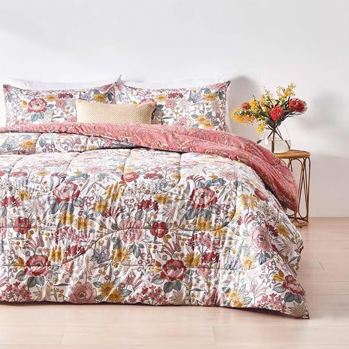 Alice Reversible Comforter Set Queen Bed offer at Kmart