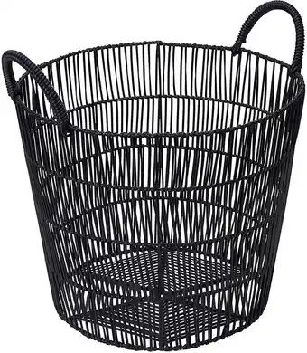 Kmart Black Vertical Weave Basket offer