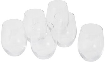 6 Dine Stemless Wine Glasses