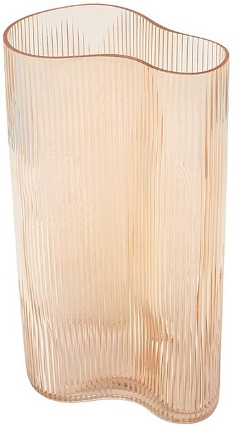 Kmart Tall Amber Ribbed Vase offer