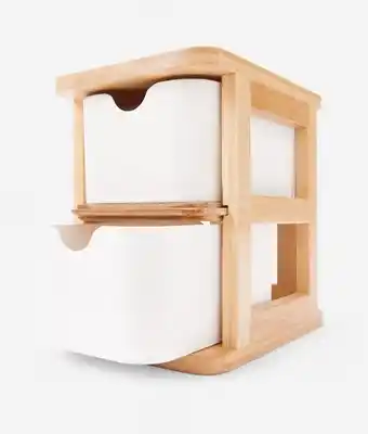 Kmart 2 Drawer Narrow Bamboo Storage offer