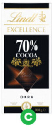 Woolworths Lindt Excellence or Lindor Block 80-100g offer