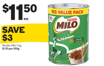 Woolworths Nestle Milo 1 kg offer