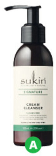 Woolworths Sukin Signature Cream Cleanser Pump 125ml or Revitalising Facial Scrub 125ml offer