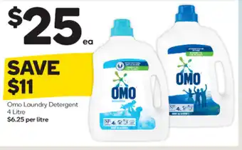 Woolworths Omo Laundry Detergent 4 Litre offer