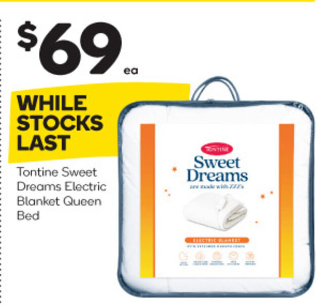 woolworths electric blanket