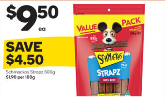 Woolworths Schmackos Strapz 500g offer