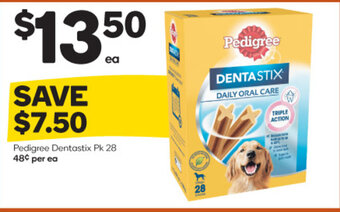 Woolworths Pedigree Dentastix Pk 28 offer