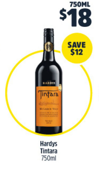 Woolworths Hardys Tintara 750ml offer