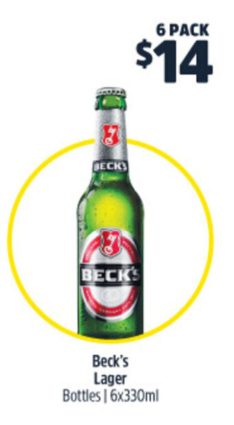 Beck's Lager Bottles 6x330ml