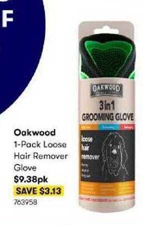 BIG W Oakwood 1-Pack Loose Hair Remover Glove offer