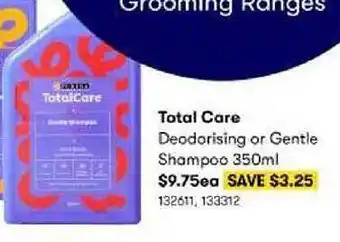 BIG W Total Care Deodorising Or Gentle Shampoo 350ml offer