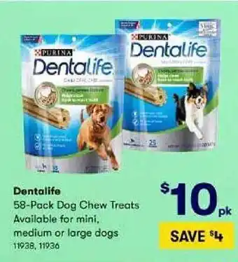 Purina Dentalife 58-Pack Dog Chew Treats