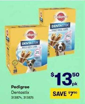 BIG W Pedigree Dentastix offer