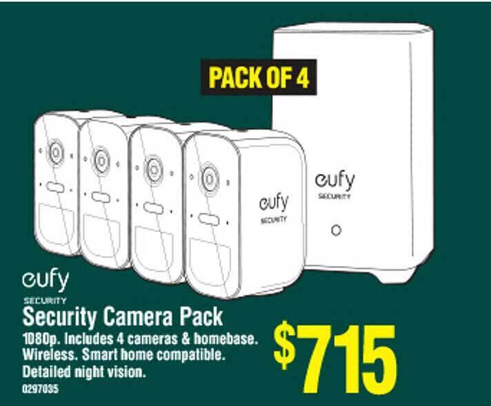 Eufy Security Camera Pack offer at Bunnings