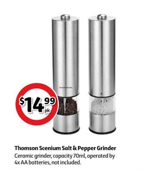 Thomson Scenium Salt & Pepper Grinder offer at Coles