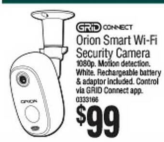 Bunnings Grid Connect Orion Smart Wi-Fi Security Camera offer