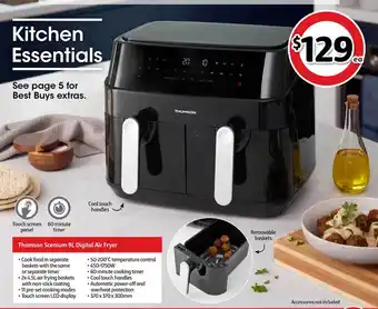 Coles Thomson Scenium 9l Digital Air Fryer offer