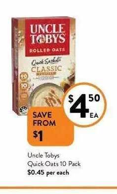 Uncle Tobys Quick Oats