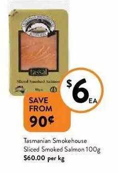 Tasmanian Smokehouse Sliced Smoked Salmon