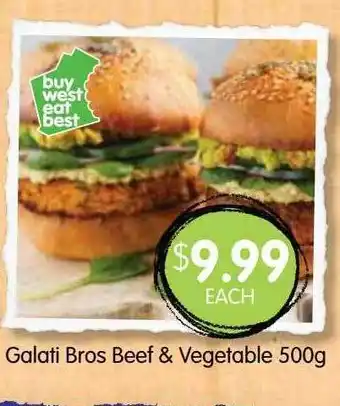 Spudshed Galati Bros Beef & Vegetables offer