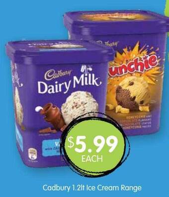 Spudshed Cadbury Ice Cream offer