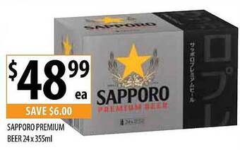 Supabarn Sapporo Premium Beer offer