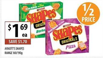Supabarn Arnotts Shapes offer