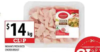 Supabarn Inghams Fresh Diced Chicken Breast offer