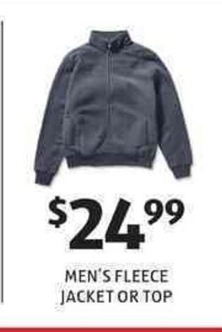 ALDI Men's Fleece Jacket or Top offer