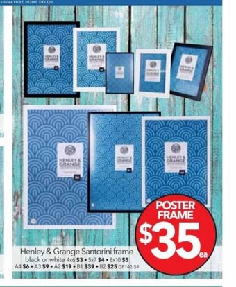 Henley & Grange Santorini frame