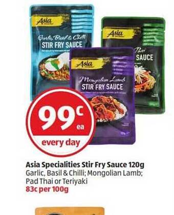 ALDI Asia Specialities Stir Fry Sauce offer
