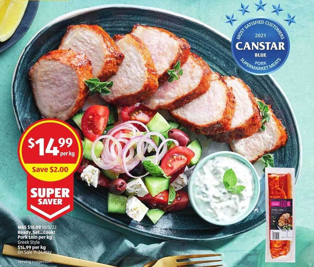 Ready Set... Cook! Pork Loin offer at ALDI