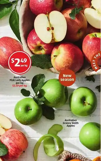 ALDI Australian Pink Lady Apples Australian Grannuy Smith Apples offer